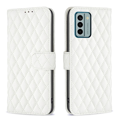 Coque Portefeuille Livre Cuir Etui Clapet B20F pour Nokia G22 Blanc