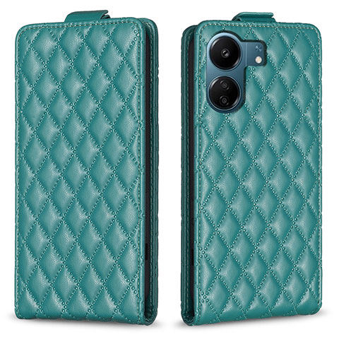 Coque Portefeuille Livre Cuir Etui Clapet B20F pour Xiaomi Poco C65 Vert