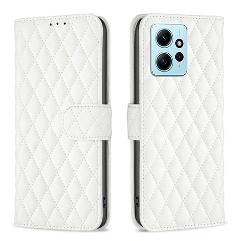 Coque Portefeuille Livre Cuir Etui Clapet B20F pour Xiaomi Redmi Note 12 4G Blanc