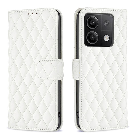 Coque Portefeuille Livre Cuir Etui Clapet B20F pour Xiaomi Redmi Note 13 5G Blanc