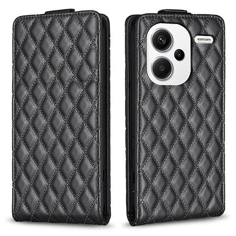 Coque Portefeuille Livre Cuir Etui Clapet B20F pour Xiaomi Redmi Note 13 Pro+ Plus 5G Noir