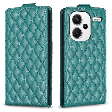 Coque Portefeuille Livre Cuir Etui Clapet B20F pour Xiaomi Redmi Note 13 Pro+ Plus 5G Vert