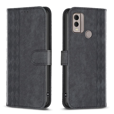 Coque Portefeuille Livre Cuir Etui Clapet B21F pour Nokia C22 Noir