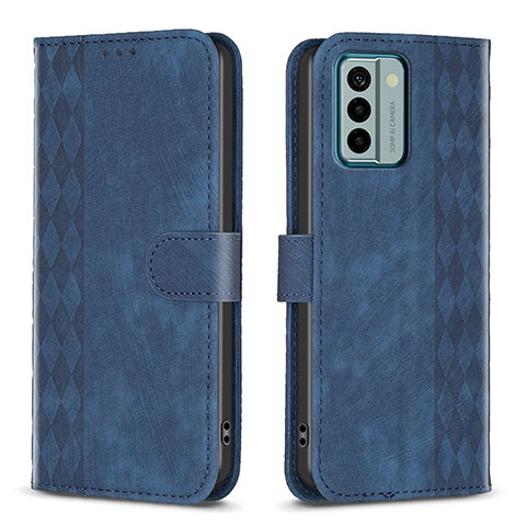 Coque Portefeuille Livre Cuir Etui Clapet B21F pour Nokia G22 Bleu