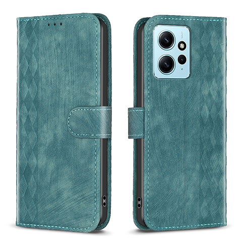 Coque Portefeuille Livre Cuir Etui Clapet B21F pour Xiaomi Redmi Note 12 4G Vert