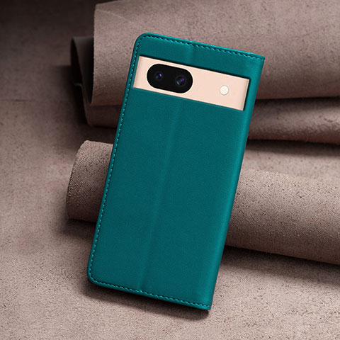 Coque Portefeuille Livre Cuir Etui Clapet B22F pour Google Pixel 8a 5G Vert