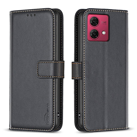 Coque Portefeuille Livre Cuir Etui Clapet B22F pour Motorola Moto G84 5G Noir