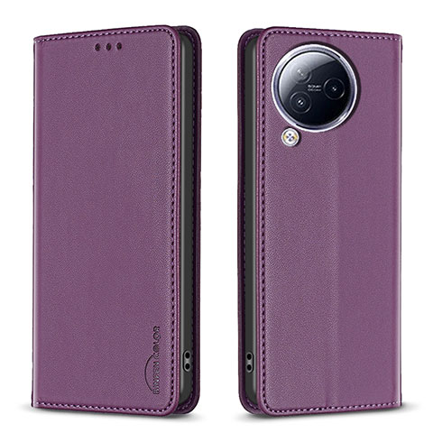 Coque Portefeuille Livre Cuir Etui Clapet B22F pour Xiaomi Civi 3 5G Violet