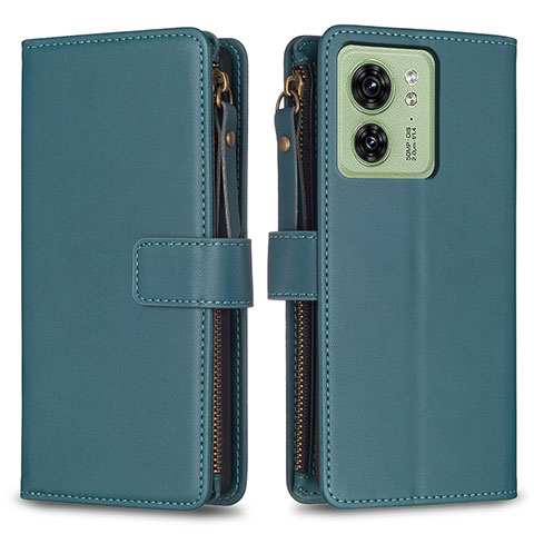 Coque Portefeuille Livre Cuir Etui Clapet B23F pour Motorola Moto Edge (2023) 5G Vert