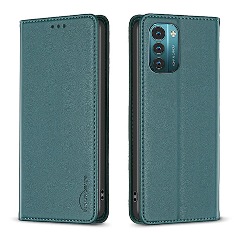 Coque Portefeuille Livre Cuir Etui Clapet B23F pour Nokia G11 Vert