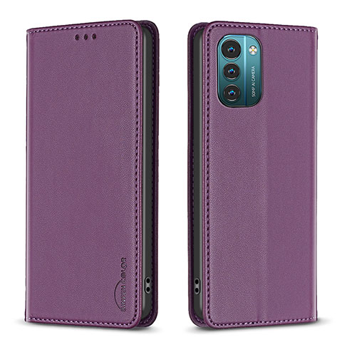 Coque Portefeuille Livre Cuir Etui Clapet B23F pour Nokia G11 Violet