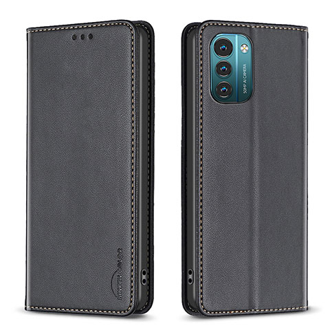 Coque Portefeuille Livre Cuir Etui Clapet B23F pour Nokia G21 Noir