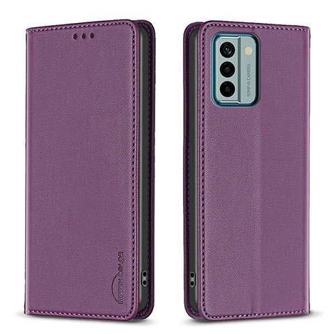 Coque Portefeuille Livre Cuir Etui Clapet B23F pour Nokia G22 Violet