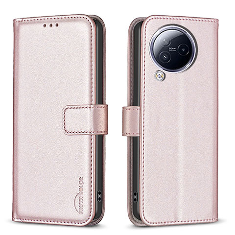 Coque Portefeuille Livre Cuir Etui Clapet B23F pour Xiaomi Civi 3 5G Or Rose