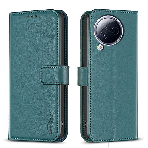 Coque Portefeuille Livre Cuir Etui Clapet B23F pour Xiaomi Civi 3 5G Vert