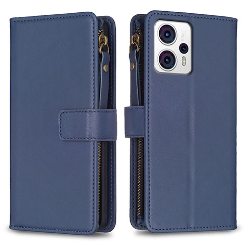 Coque Portefeuille Livre Cuir Etui Clapet B25F pour Motorola Moto G13 Bleu