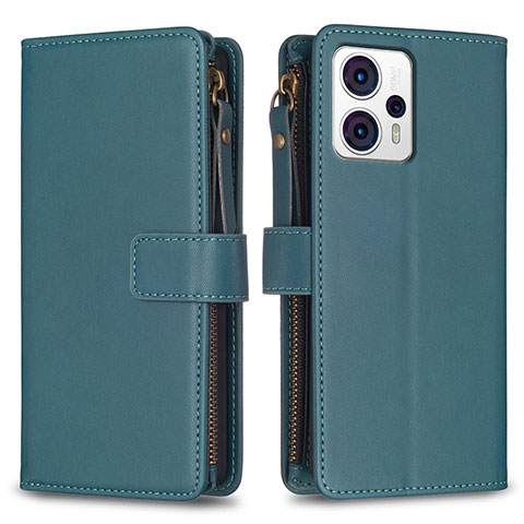 Coque Portefeuille Livre Cuir Etui Clapet B25F pour Motorola Moto G13 Vert