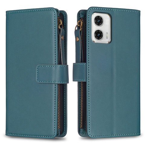 Coque Portefeuille Livre Cuir Etui Clapet B25F pour Motorola Moto G73 5G Vert