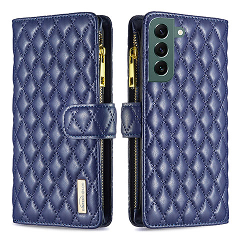 Coque Portefeuille Livre Cuir Etui Clapet BF1 pour Samsung Galaxy S24 5G Bleu