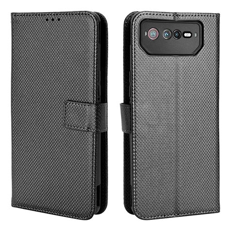 Coque Portefeuille Livre Cuir Etui Clapet BY1 pour Asus ROG Phone 6 Noir