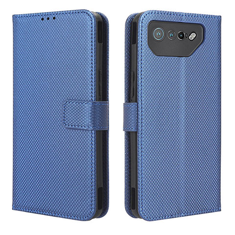 Coque Portefeuille Livre Cuir Etui Clapet BY1 pour Asus ROG Phone 7 Bleu