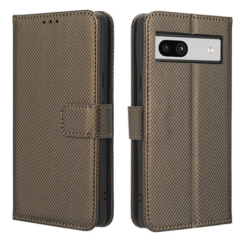 Coque Portefeuille Livre Cuir Etui Clapet BY1 pour Google Pixel 7a 5G Marron