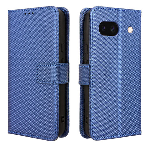 Coque Portefeuille Livre Cuir Etui Clapet BY1 pour Google Pixel 8a 5G Bleu