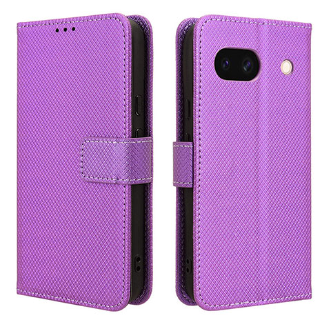 Coque Portefeuille Livre Cuir Etui Clapet BY1 pour Google Pixel 8a 5G Violet