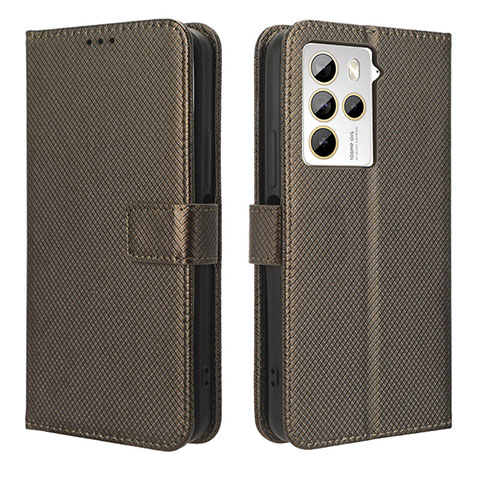 Coque Portefeuille Livre Cuir Etui Clapet BY1 pour HTC U23 5G Marron