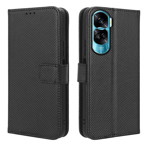 Coque Portefeuille Livre Cuir Etui Clapet BY1 pour Huawei Honor 90 Lite 5G Noir