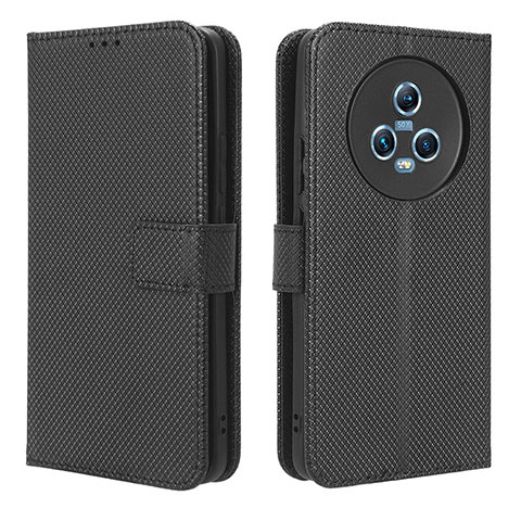 Coque Portefeuille Livre Cuir Etui Clapet BY1 pour Huawei Honor Magic5 5G Noir