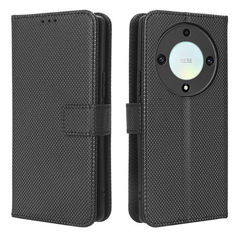 Coque Portefeuille Livre Cuir Etui Clapet BY1 pour Huawei Honor Magic5 Lite 5G Noir