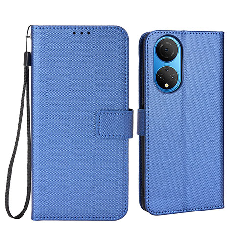 Coque Portefeuille Livre Cuir Etui Clapet BY1 pour Huawei Honor X7 Bleu