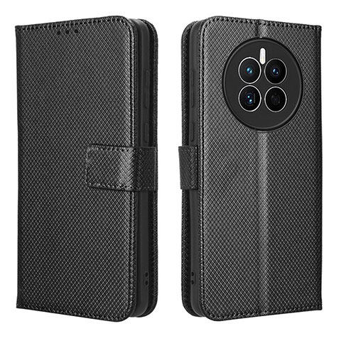 Coque Portefeuille Livre Cuir Etui Clapet BY1 pour Huawei Mate 50 Noir