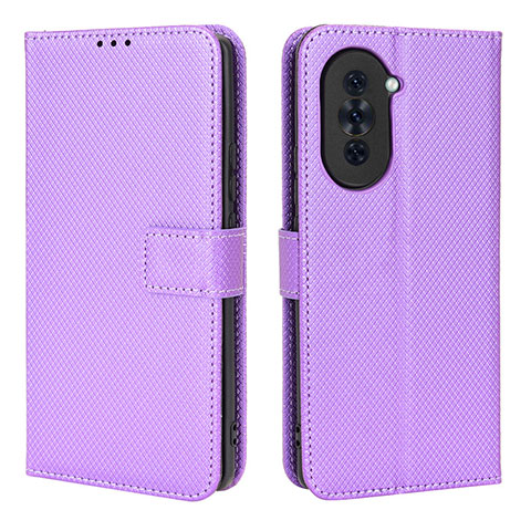 Coque Portefeuille Livre Cuir Etui Clapet BY1 pour Huawei Nova 10 Pro Violet