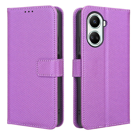 Coque Portefeuille Livre Cuir Etui Clapet BY1 pour Huawei Nova 10 SE Violet