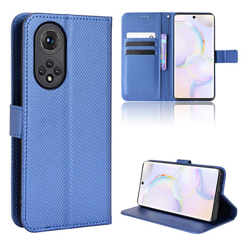 Coque Portefeuille Livre Cuir Etui Clapet BY1 pour Huawei Nova 9 Bleu