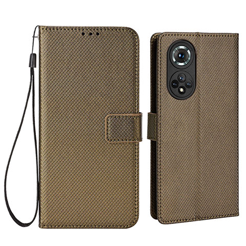 Coque Portefeuille Livre Cuir Etui Clapet BY1 pour Huawei Nova 9 Pro Marron