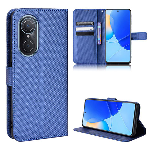 Coque Portefeuille Livre Cuir Etui Clapet BY1 pour Huawei Nova 9 SE Bleu