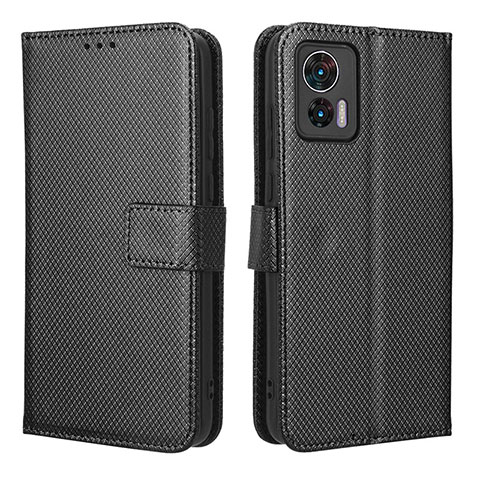 Coque Portefeuille Livre Cuir Etui Clapet BY1 pour Motorola Moto Edge 30 Lite 5G Noir