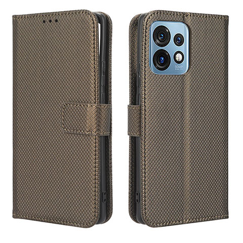 Coque Portefeuille Livre Cuir Etui Clapet BY1 pour Motorola Moto Edge 40 Pro 5G Marron