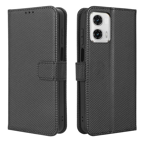 Coque Portefeuille Livre Cuir Etui Clapet BY1 pour Motorola Moto G53j 5G Noir