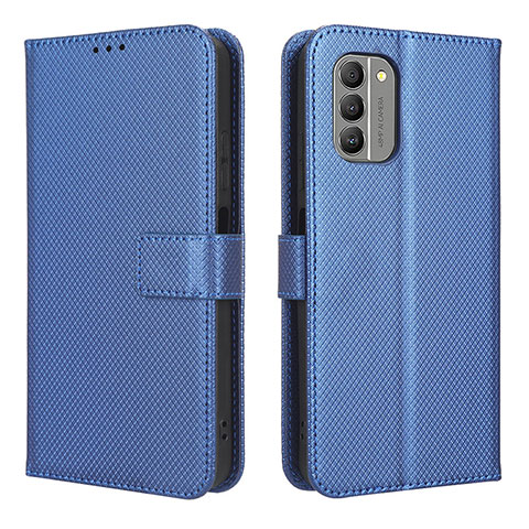 Coque Portefeuille Livre Cuir Etui Clapet BY1 pour Nokia G400 5G Bleu