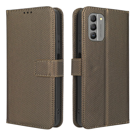 Coque Portefeuille Livre Cuir Etui Clapet BY1 pour Nokia G400 5G Marron