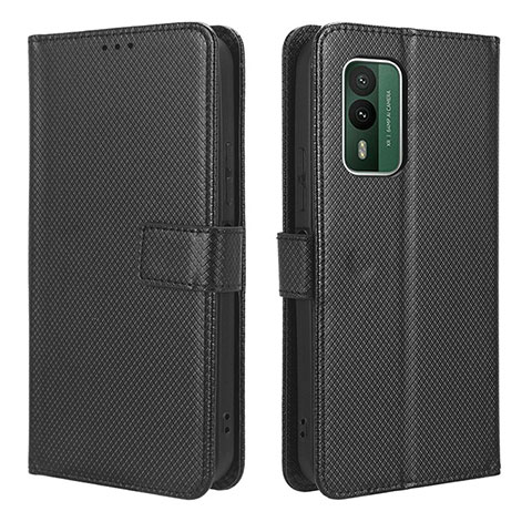 Coque Portefeuille Livre Cuir Etui Clapet BY1 pour Nokia XR21 Noir