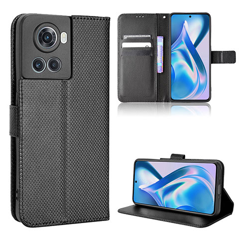 Coque Portefeuille Livre Cuir Etui Clapet BY1 pour OnePlus Ace 5G Noir