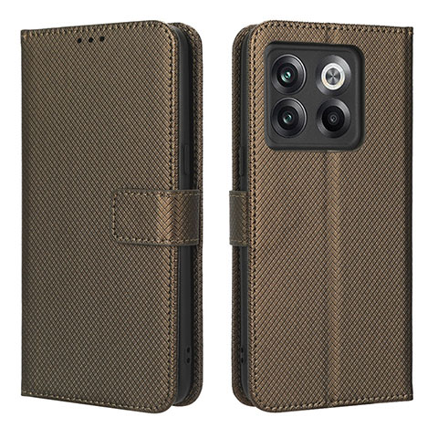 Coque Portefeuille Livre Cuir Etui Clapet BY1 pour OnePlus Ace Pro 5G Marron