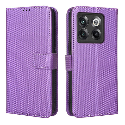 Coque Portefeuille Livre Cuir Etui Clapet BY1 pour OnePlus Ace Pro 5G Violet