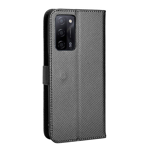 Coque Portefeuille Livre Cuir Etui Clapet BY1 pour Oppo A53s 5G Noir