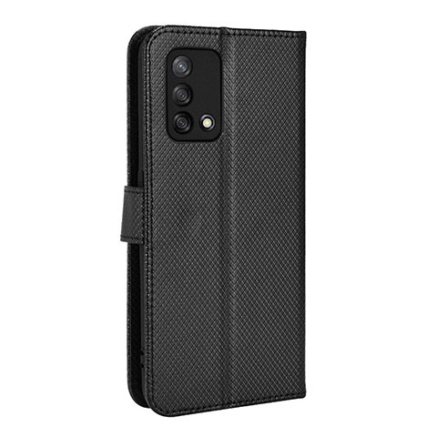 Coque Portefeuille Livre Cuir Etui Clapet BY1 pour Oppo A74 4G Noir